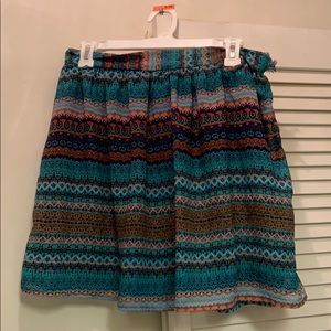 Short bohemian skirt